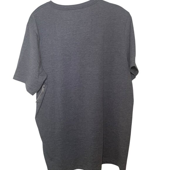 George Men’s V-Neck Moisture Wicking Shirts 2-Pack Size Large Gray & Blue NWT - Picture 5 of 7